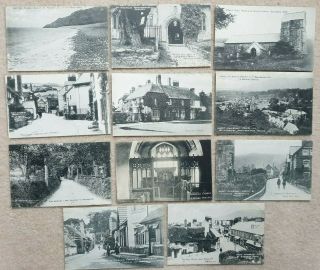 Various West Country Scenes Postcard X11 By Vowles Of Porlock