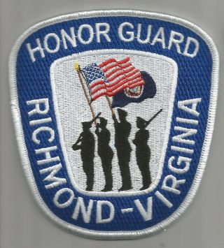 Richmond Virginia Police " Honor Guard " Patch