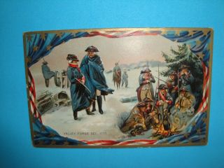 Vintage Raphael Tuck " Valley Forge " Postcard Circa 1910.  Independence Series.