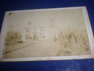 Cdv Old Photograph Grand House By Kipling At Barnard Castle C1860s