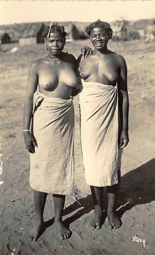 Madagascar - Antandroy Native Women - Ethnic Nude - Publ.  Stavy Real Photo.