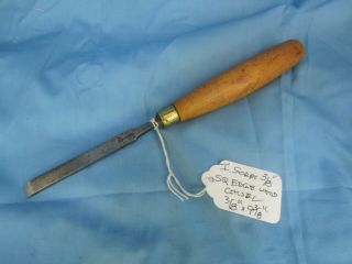 I Sorby Sheffield Steel 3/8 " Square Edge Wood Chisel Antique Vintage Old Tool