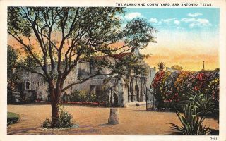 C20 - 0361,  The Alamo And Court Yard,  San Antonio,  Tx