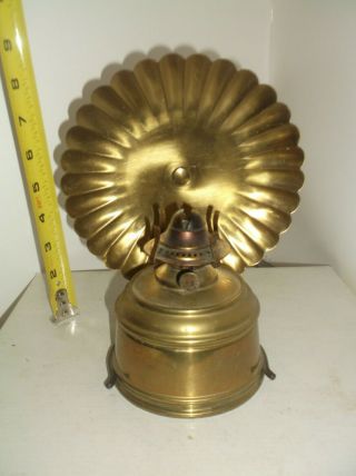 Vintage Brass Wall Mount Victor Oil Lamp Miller Co