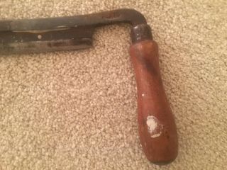 VINTAGE ANTIQUE PEXTO MADE IN U.  S.  A.  8” DRAW KNIFE 4