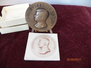 Official 1961 John F.  Kennedy Inaugural Bronze Medal and Certificate 2 2