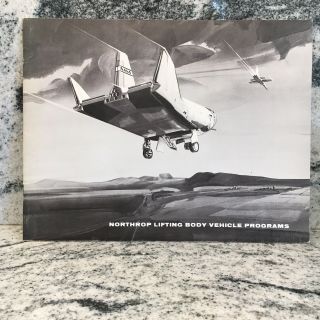 Rare Northrop Grumman Norair 1966 Space Race Nasa Lifting Body Vehicle Programs