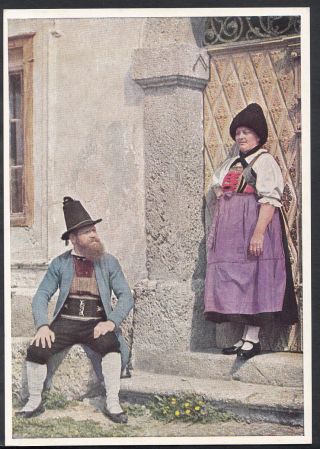 Austria Costumes Postcard - Tiroler Landestrachten - Unterinntal (ablam) B2560