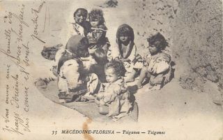 Bohemians Gipsies Gipsy Ethnic Children Macedoine - Florina Tziganes