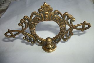 Art Deco Brass Lamp Finial Measures 2 3/8 " Tall And 4 " Wide