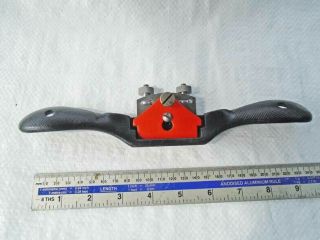 Vintage Stanley Uk Curved Sole Cast Iron Adjustable Spokeshave Vgc Old Tool