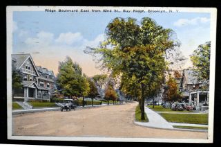 1926 Ridge Blvd East From 82nd Bay Ridge Brooklyn Ny Street View Db Pc Postcard