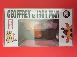 Funko POP Canadian Exclusive - Toys R Us - Geoffrey as Iron Man 29,  Protector 2