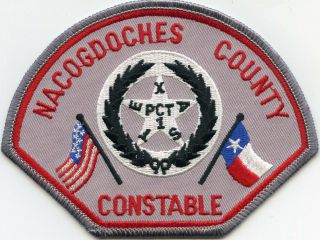 Nacogdoches County Texas Tx Precinct 1 Constable Sheriff Police Patch
