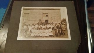 Old Cabinet Photograph Of School Class
