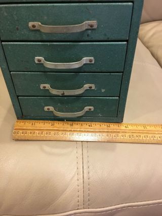 Vintage Wards Master Quality 4 Drawer Metal Storage Cabinet Chest