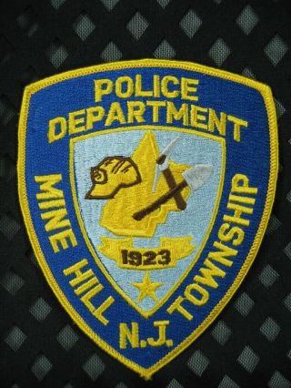 726 Jersey Mine Hill Township Police Department Patch - Morris County