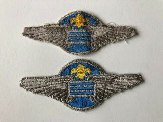 Senior Crew Leader Air Scout Explorer Position Patch Insignia Silver Wings