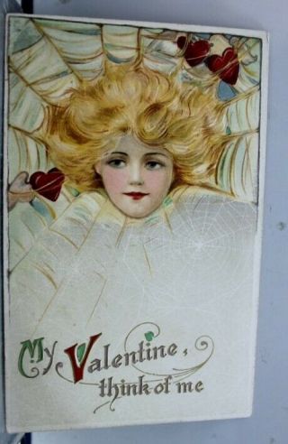 Valentines Greetings Postcard Old Vintage Card View Standard Souvenir Postal Pc