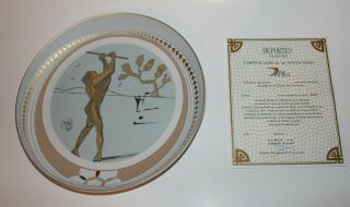 Salvador Dali Plate Deportes Decorative porcelain plate Golf number 342 2