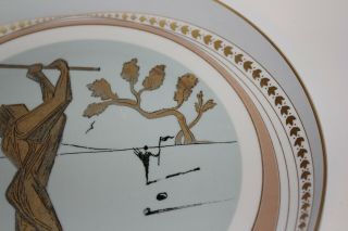 Salvador Dali Plate Deportes Decorative porcelain plate Golf number 342 4