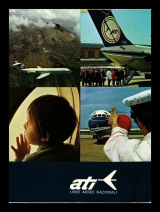 Dr Jim Stamps Us Aerobus Ati Airplane Transportation Continental Postcard