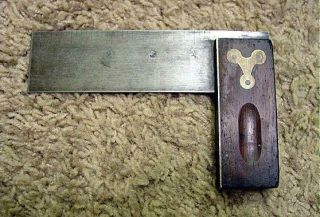 Vintage Stanley Sweetheart 4 1/2 " Rosewood & Brass Try Square