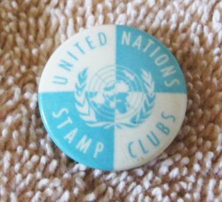 Vintage 1950s Pin United Nations Stamp Club