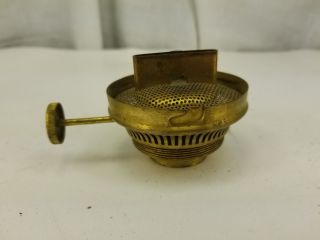 Antique Brass H B&h Volunteer Oil Lamp Burner