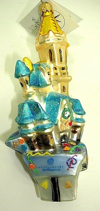 Christopher Radko 30th Anniversary Walt Disney World Castle Ornament