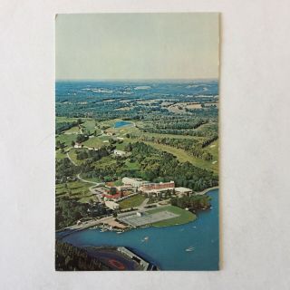 Stevensville Country Club Swan Lake York Postmark 1976 Posted Postcard