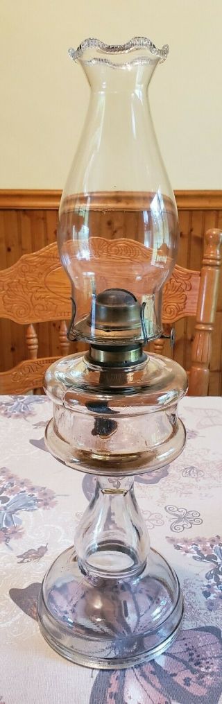 Vintage Eagle Glass Kerosene Lantern