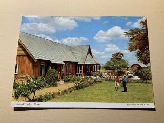 Amboseli Lodge Kenya Vintage Postcard