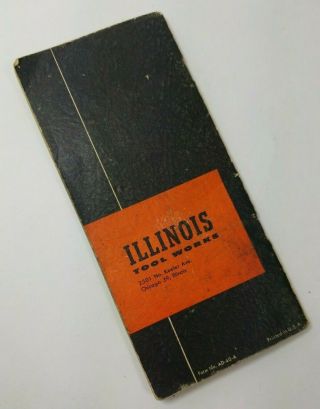 1950s Trigonometry Tables and Involute Functions Vintage Illinois Tool 2