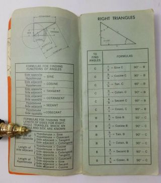1950s Trigonometry Tables and Involute Functions Vintage Illinois Tool 4