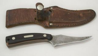 Vintage Old Timer Schrade Usa 152 Hunting Skinning Fixed Blad Sharpfinger Knife