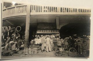1933 Shanghai China Open Air Market Sign In Chinese And English Photo