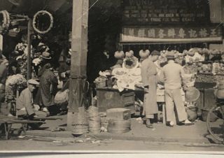 1933 Shanghai China Open Air Market Sign In Chinese And English Photo 5