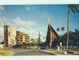 Pre - 1980 Hotel Scene Waikiki - Honolulu Hawaii Hi Ae1257