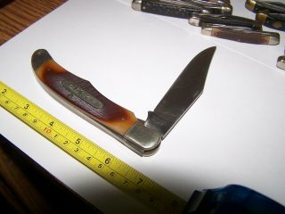 Schrade Knife Folding Hunter Usa 125 Ot Brass Liner Lock Old Timer Vintage
