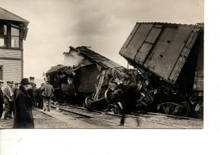 Rppc Railroad Train Wreck Locomotive Disaster Delaware & Hudson 504