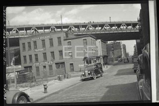 1938 Bridge York & Adams St Brooklyn York City Nyc Old Photo Negative T159