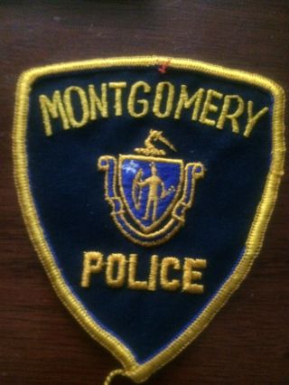 Massachusetts Police - Montgomery Police - Ma Police Patch
