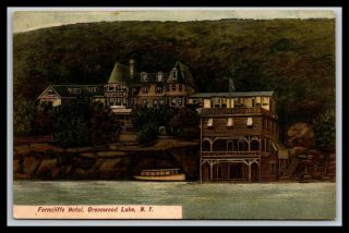 Greenwood Lake York Ferncliffe Hotel Postcard