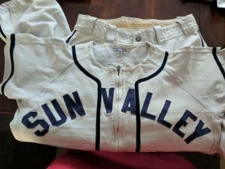Vintage 1940s - 1950s Little League Baseball Uniform Jersey Pants Sun Valley Rare