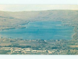 Pre - 1980 Lake Scene Finger Lakes - Honeoye In Richmond - Near Geneseo Ny Ae3870