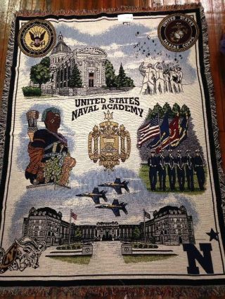 U.  S.  United States Naval Academy Marine Corp Annapolis Md Stadium Blanket