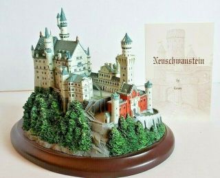 Neuschwanstein Castle Art Miniature By Lenox Sculpture 1993 Porcelain Resin Guc