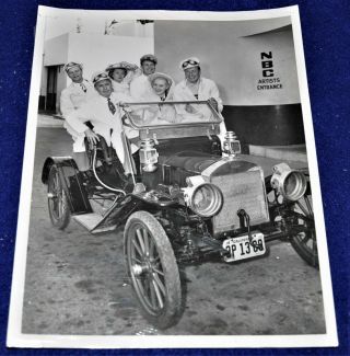 Photograph Of Jack Benny & Friends In 1923 Maxwell Car,  Nbc Radio