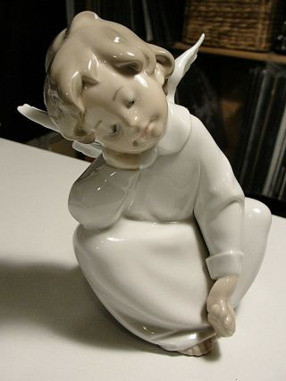 Lladro Angel Dreaming Porcelain Figurine 4961 Angel Art Spiritual Art